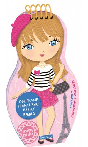Obliekame francúzske bábiky EMMA – Maľovanky