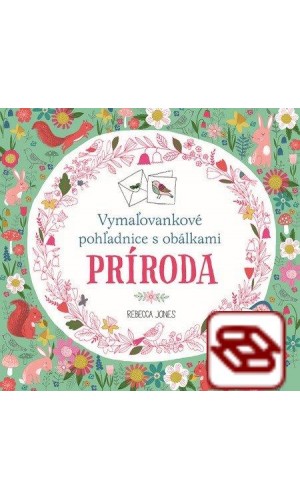 Príroda - Vymaľovankové pohľadnice s obálkami