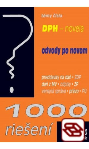 1000 riešení 3/2020 - DPH po novele, Odvody po novom