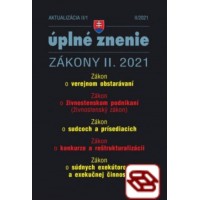 Zákony 2021 II aktualizácia II 1 - Verejné obstarávanie, konkurz, reštrukturalizácia a exekúcie