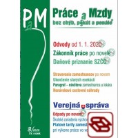 Práce a mzdy (PAM) 3/2020 - Zákonník práce - zmeny, Odpady - novela, Odvody, Verejná správa 2020