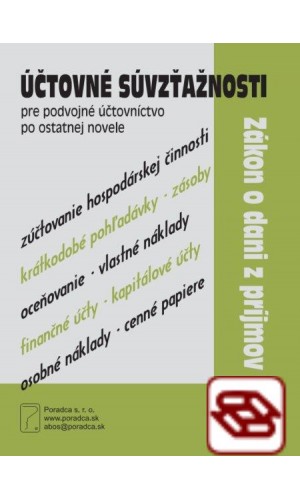 Účtovné súvzťažnosti a daň z príjmov 2019 – pre podvojné účtovníctvo, po novele - Postupy účtovania v podvojnom účtovníctve po zmenách od 1.10.2018 a ZDP