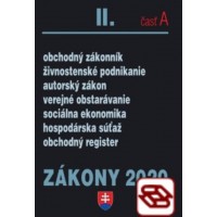 Zákony 2020 II. A - Obchodné zákony – Úplné znenie k 1.1.2020 (Obchodné právo, autorské právo a živnostenský zákon)