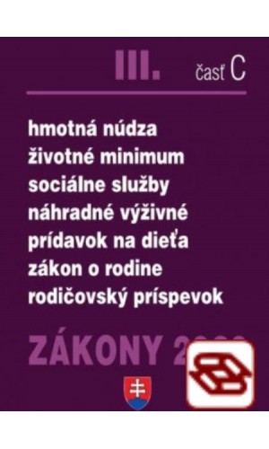 Zákony 2020 III. C - Zákon o rodine – Úplné znenie k 1.1.2020 (Sociálne zákony, sociálne služby a sociálno-právna ochrana detí)