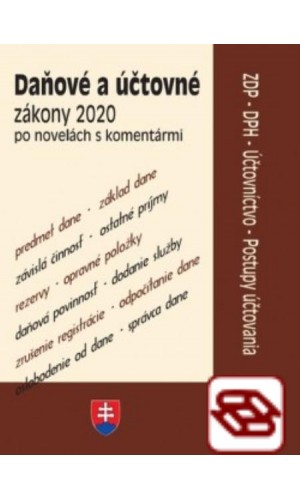 Daňové a účtovné zákony 2020 - po novelách s komentármi