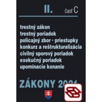 Zákony 2021 II. C - Trestné právo, Exekučný poriadok, Správne právo a súdne spory