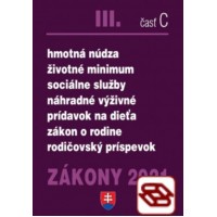 Zákony 2021 III/C - Sociálne zákony, sociálne služby a sociálnoprávna ochrana detí