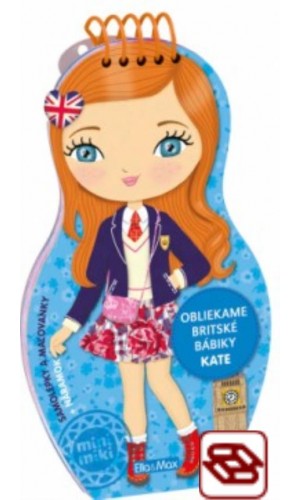 Obliekame britské bábiky KATE – Maľovanky